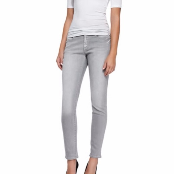 Frame Denim Denim - FRAME Jeans Le Garçon Light Gray Mid Rise Skinny  Slim Ankle  SZ: 27/4-6